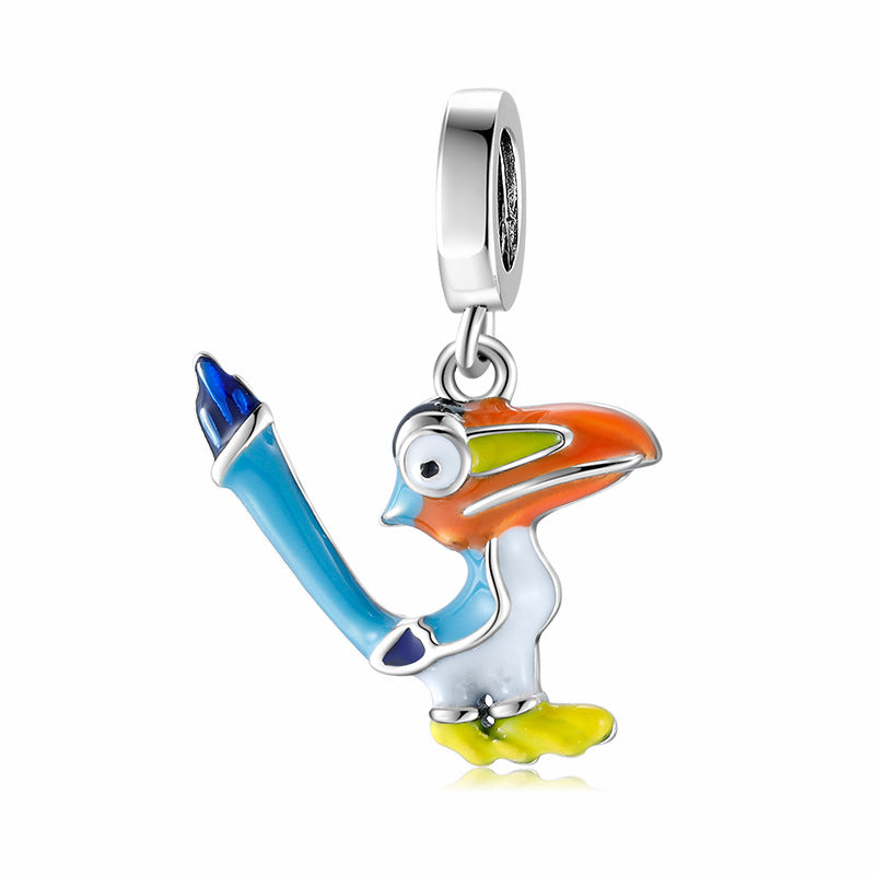 Cartoon Series Beads Pendant CharmS925 Silver Diy Bracelet Accessories Loose Beads - LJ Enterprise